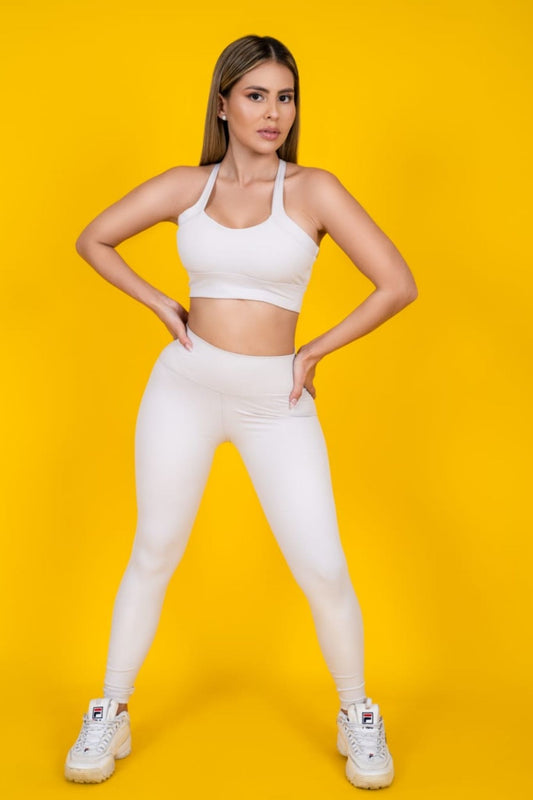Classic White Seamless Activewear Set