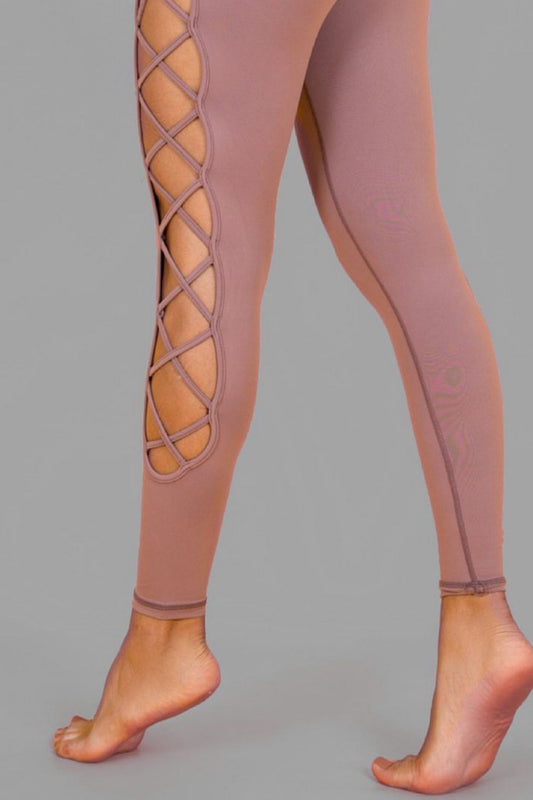 Criss-Cross Side Panel Leggings