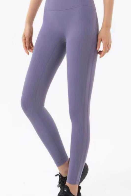 Leggings de entrenamiento sin costuras de color lavanda